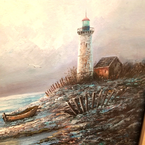 Everett Woodson Origional Signed Oil painting on Canvas - Picture 3 of 13